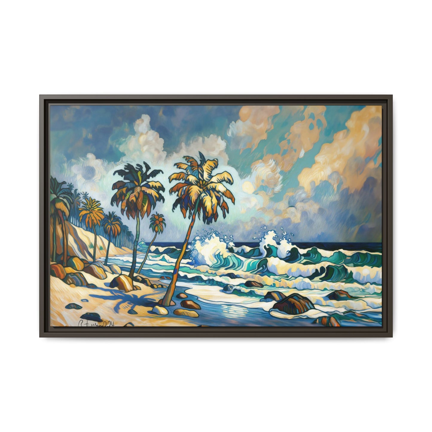 GooRooV Home in Laguna Beach California: Matte Canvas, Framed (Multi-color)