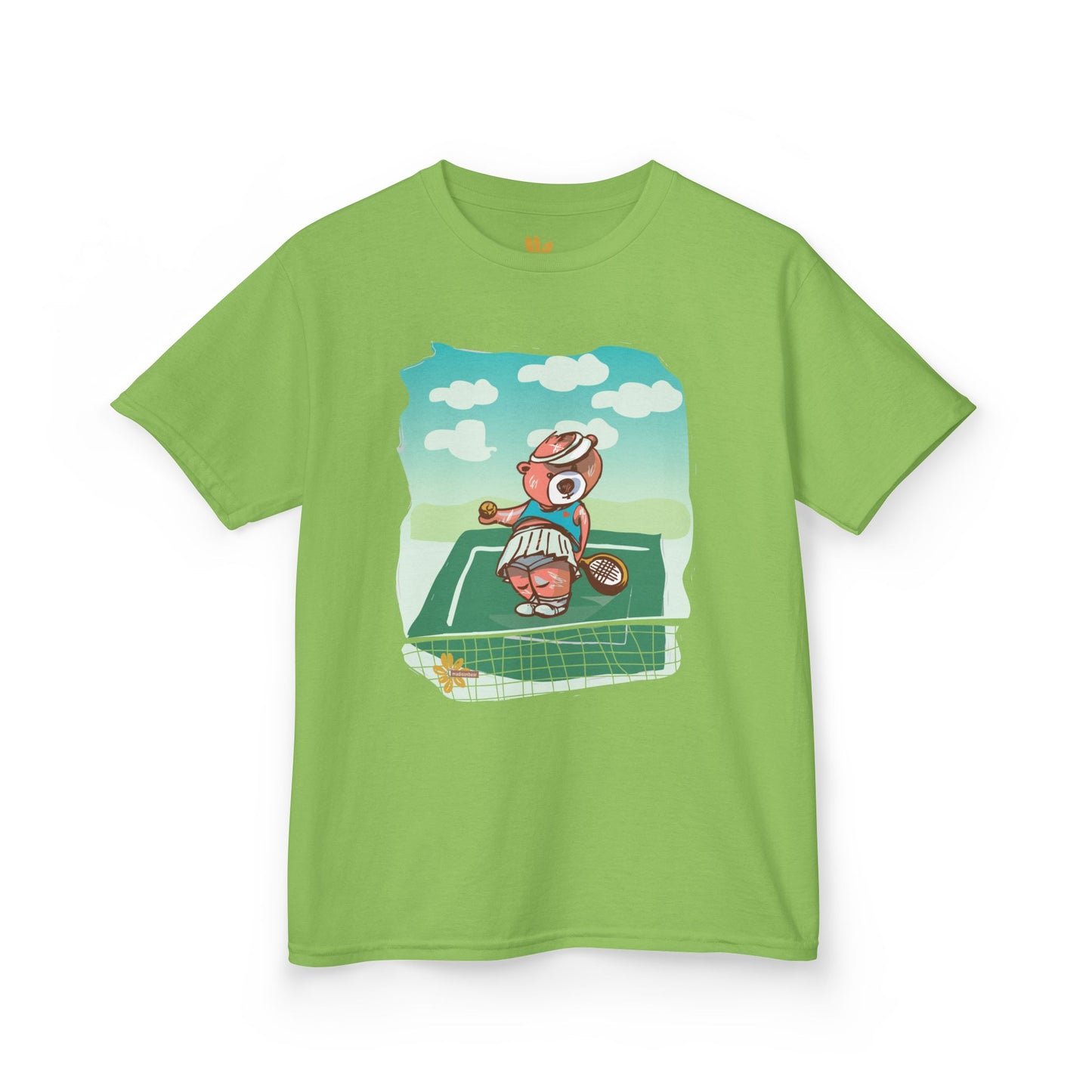 Madison Bear Tennis Anyone? Perfect for Summer Adventures, Birthday Gifts, Outdoor Fun, Eco-Friendly Wear, Cute Bear Shirt