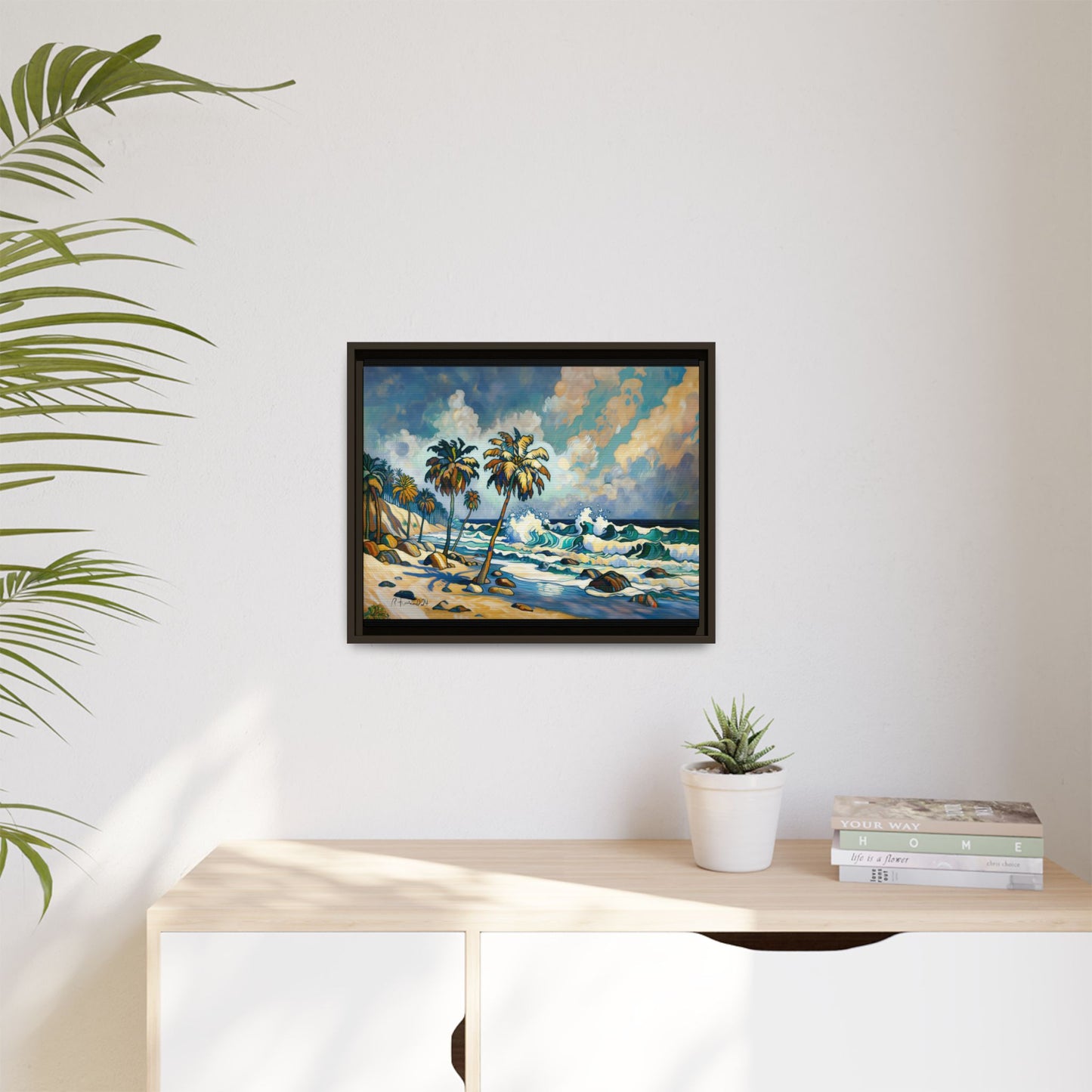 GooRooV Home in Laguna Beach California: Matte Canvas, Framed (Multi-color)