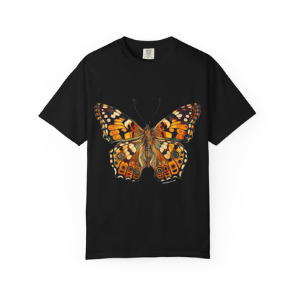 Butterfly Rose Dragon Art by GooRooV Mfg. Unisex Garment-Dyed T-shirt, Boho Style Shirt, Eco-Friendly Clothing, Perfect Gift for Her
