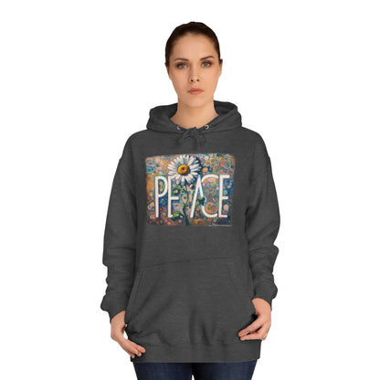 Peace: Unisex College Hoodie