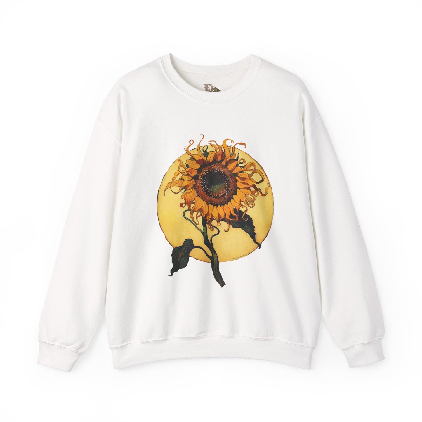 Sunflower & Moon Unisex Heavy Blend™ Crewneck Sweatshirt, Cozy Floral Gift, Vintage-Inspired Sweatshirt, Fall Fashion, Everyday Comfort