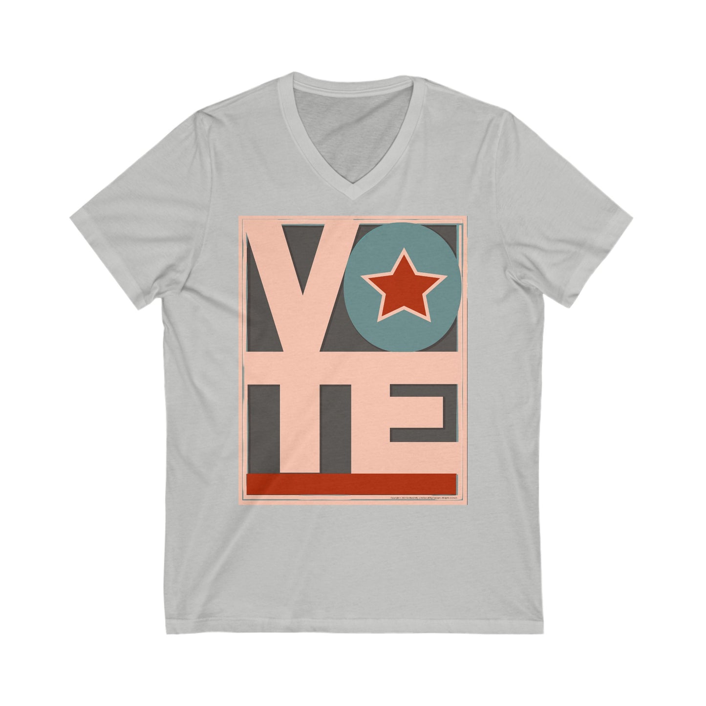 VOTE: Unisex Jersey Short Sleeve V-Neck Tee