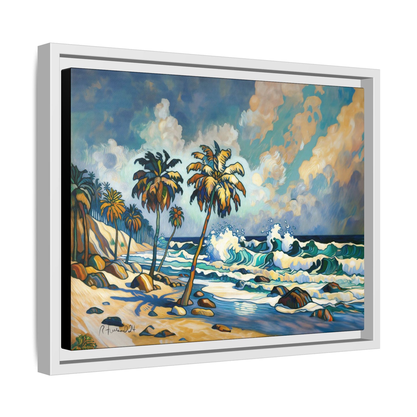 GooRooV Home in Laguna Beach California: Matte Canvas, Framed (Multi-color)