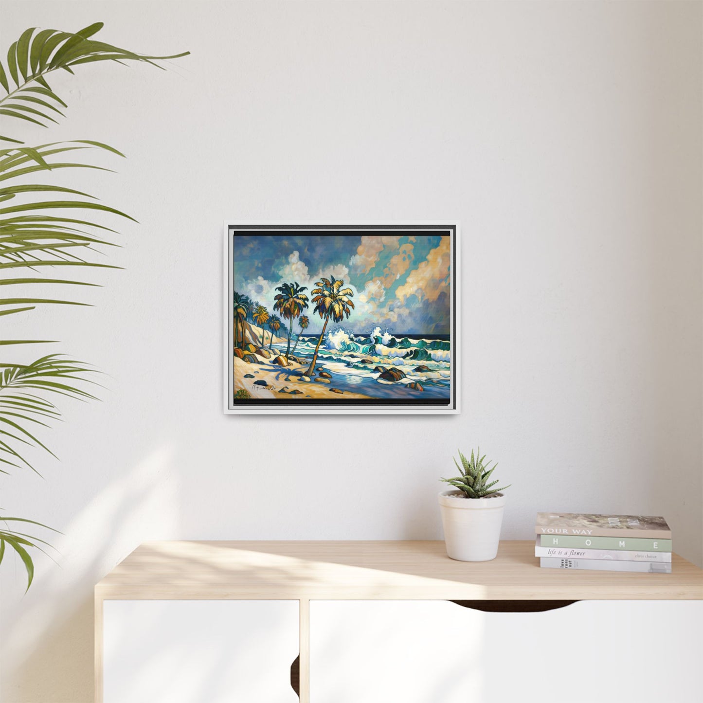 GooRooV Home in Laguna Beach California: Matte Canvas, Framed (Multi-color)