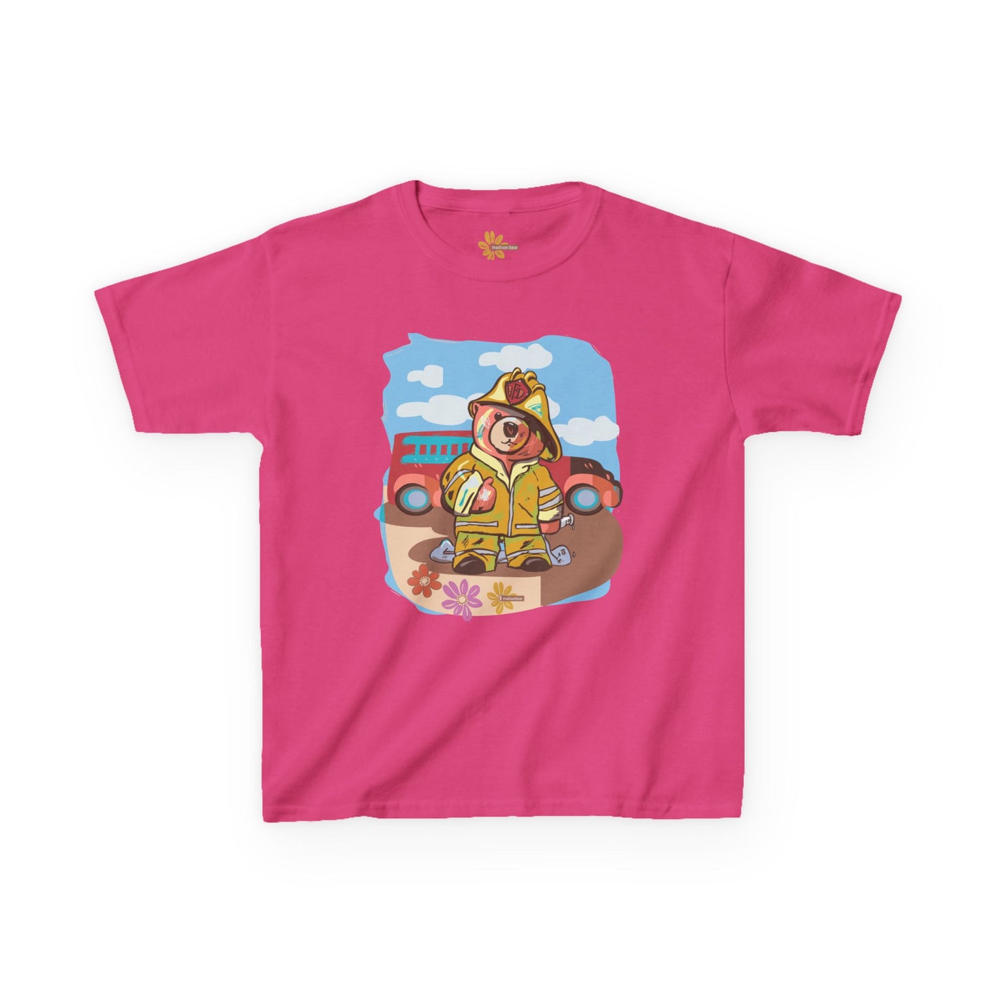 Kids Firefighter Adventure Tee - Fun and Colorful Design for Playtime!