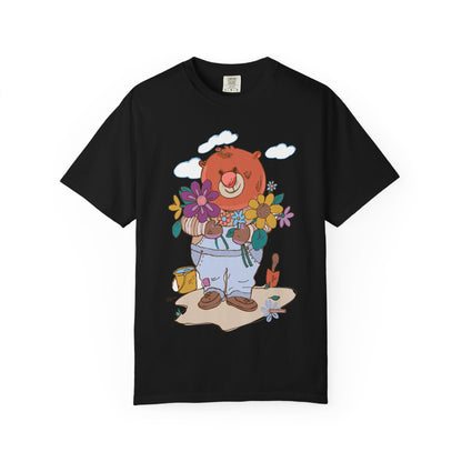 Madison Bear Gardening T-Shirt, Cute Bear Shirt, Botanical Garden Gift, Plant Lover Tee, Nature Shirt