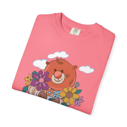 Madison Bear Gardening T-Shirt, Special Edition for Mothers Day, Cute Bear Shirt, Botanical Garden Gift, Plant Lover Tee, Nature Shirt