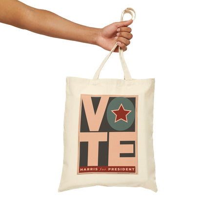 Kamala for Freedom: Cotton Canvas Tote Bag