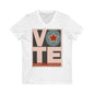 Vote Star Kamala: Unisex Jersey Short Sleeve V-Neck Tee