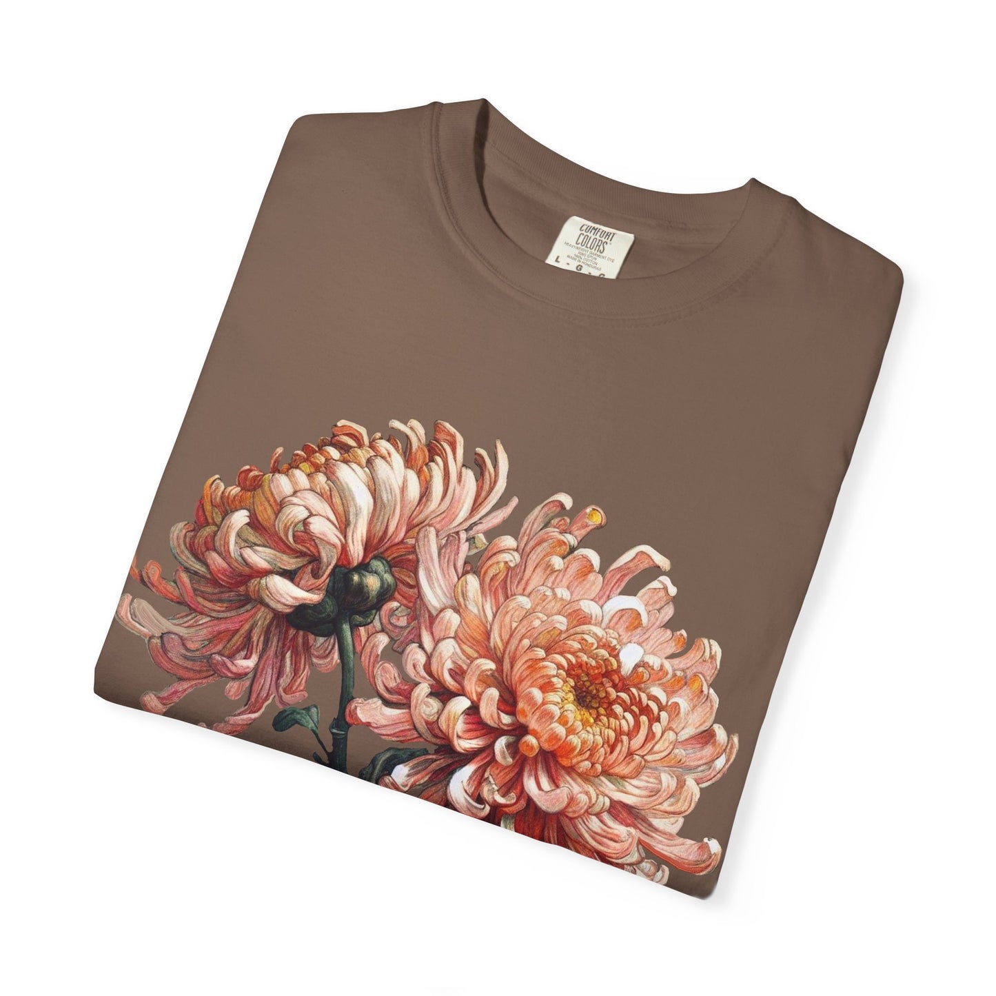 Chrysanthemum - Rose Dragon Floral Graphic Tee, Vintage Inspired T-Shirt, Nature Lover's Top, Gift for Gardeners, Petal Print Shirt, Unisex