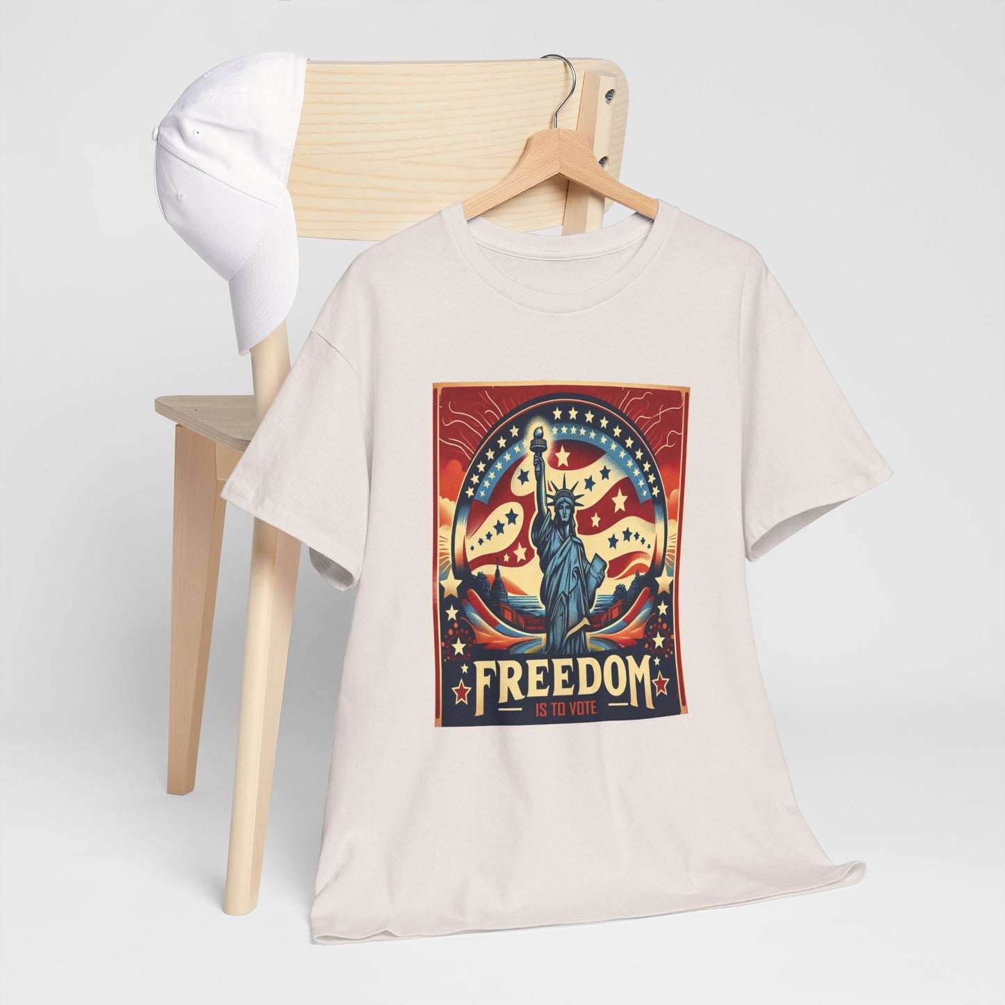 Freedom Is To Vote: Unisex Heavy Cotton Tee
