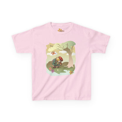 Madison Bear -Cute T-Shirt for Outdoor Adventures, Gardening Gift, Summer Playtime, Eco-Friendly Kidswear