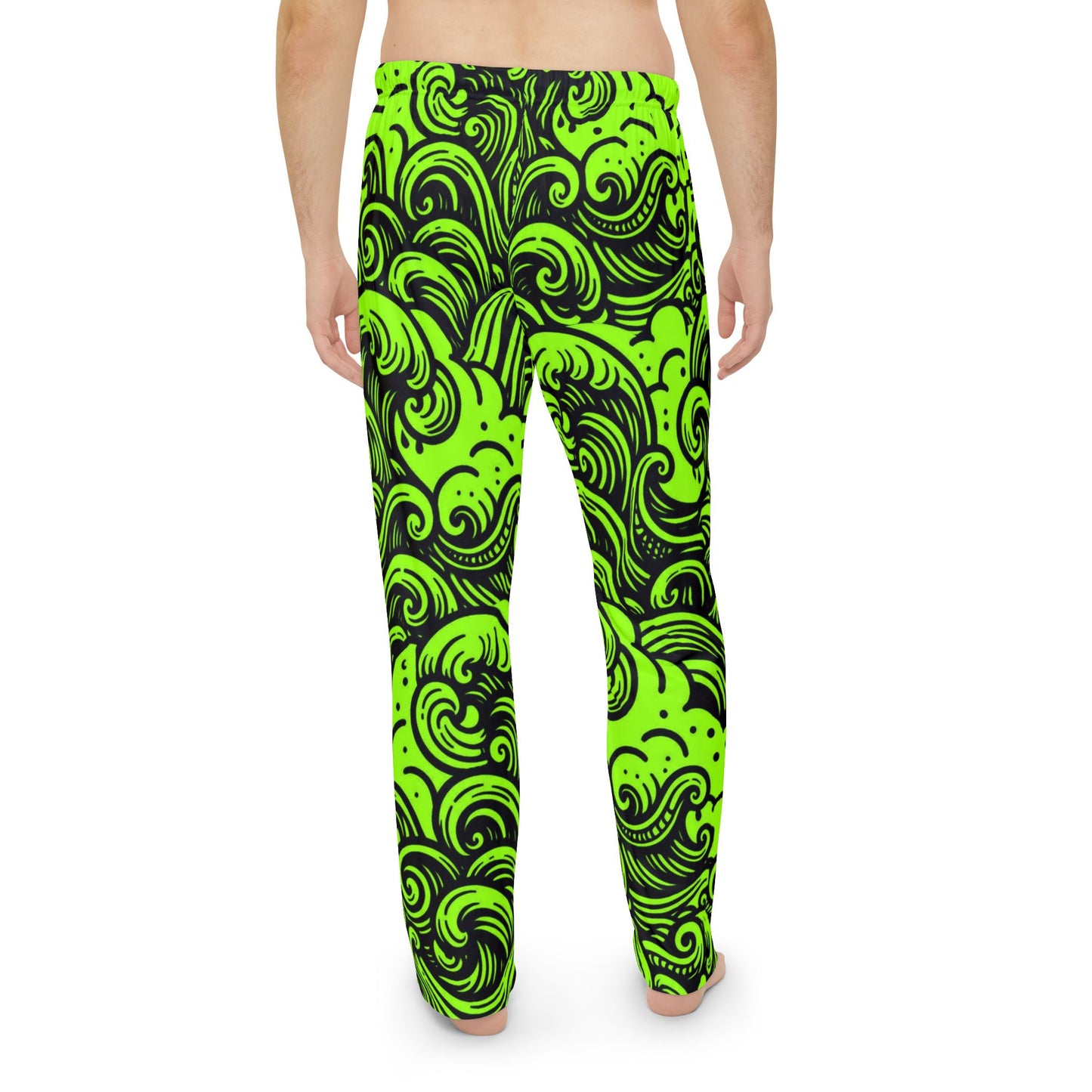 Pajama Pants - Glow Waves Design
