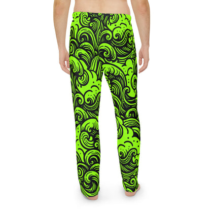 Pajama Pants - Glow Waves Design