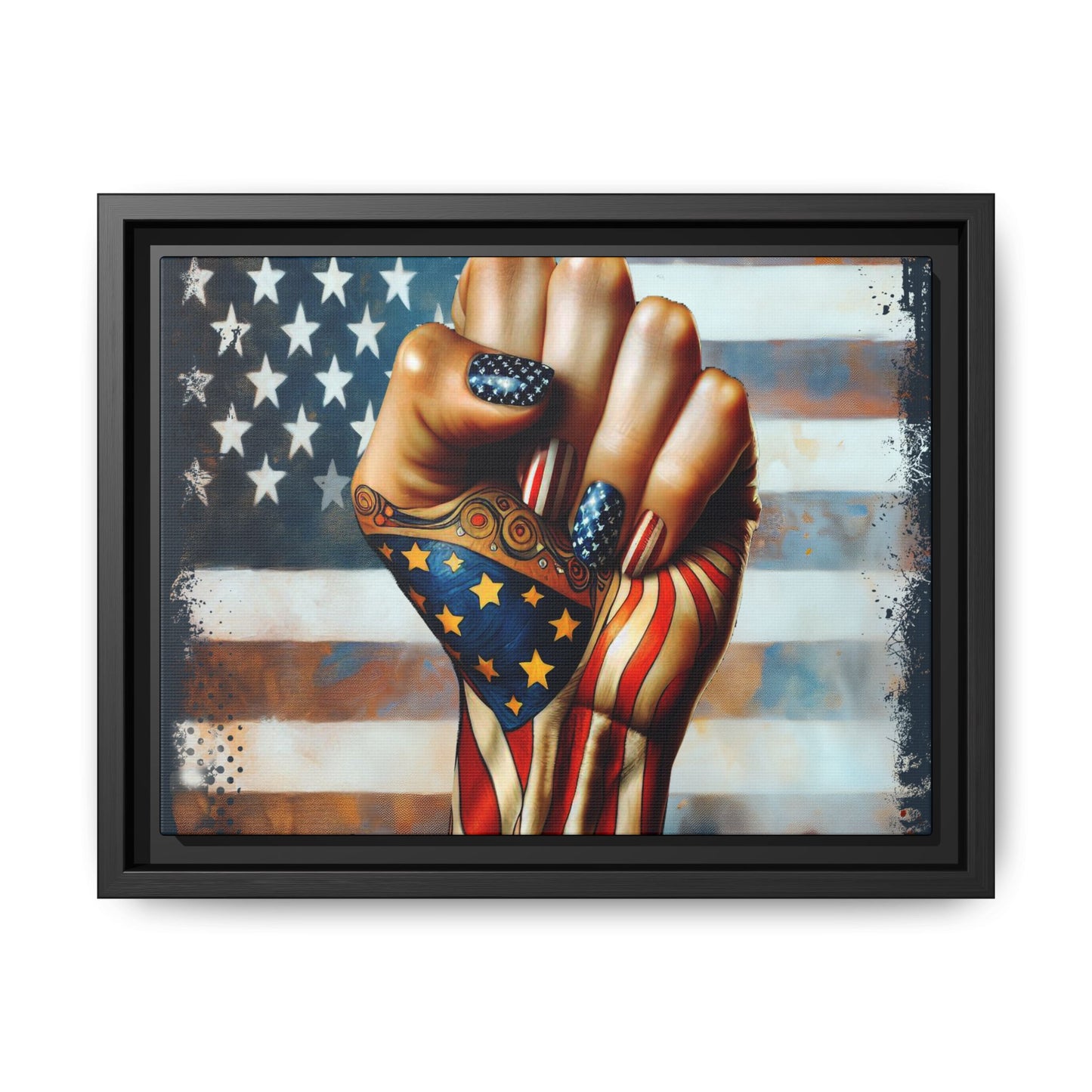 Right To Vote: Matte Canvas, Framed (Multi-color)