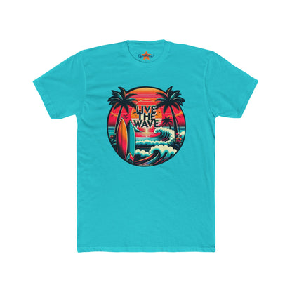 Live the Wave, Wave Rider T-Shirt, Surf Tee, Beach Lover Shirt, Ocean Vibes Top, Summer Graphic Tee