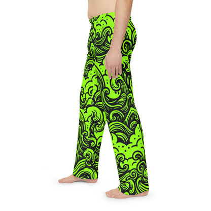 Pajama Pants - Glow Waves Design