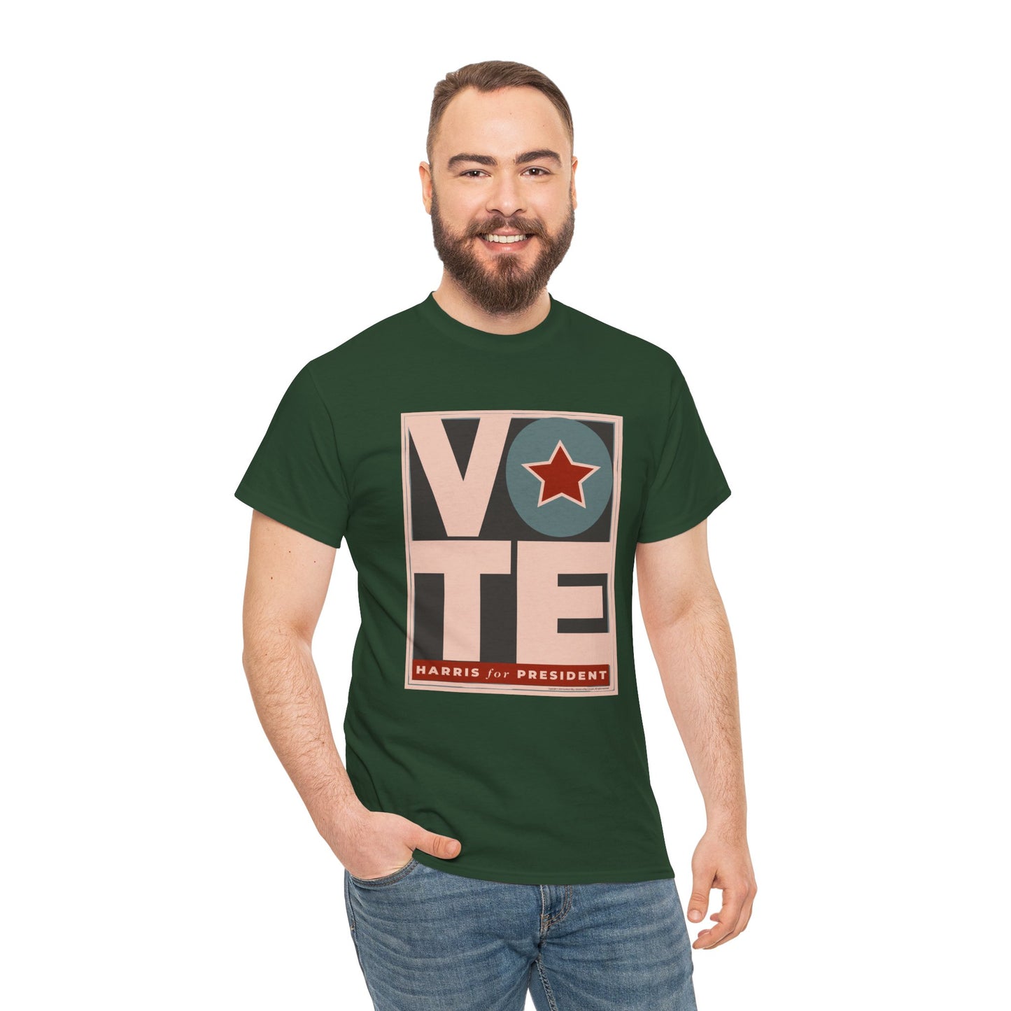 Vote Star: Unisex Heavy Cotton Tee