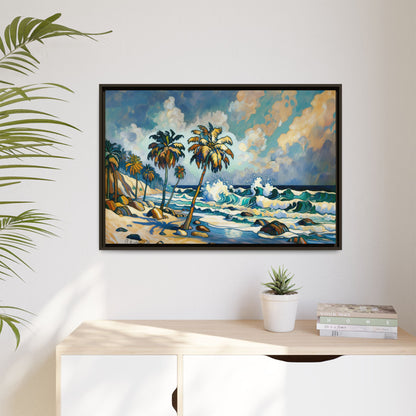 GooRooV Home in Laguna Beach California: Matte Canvas, Framed (Multi-color)