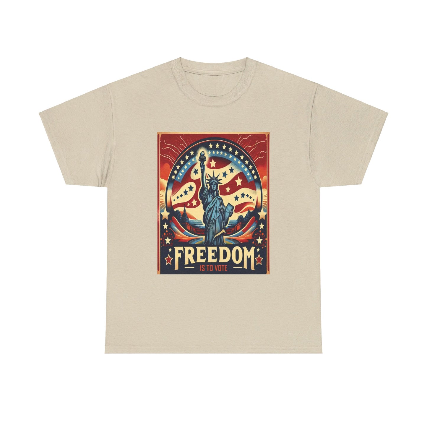 Freedom Is To Vote: Unisex Heavy Cotton Tee