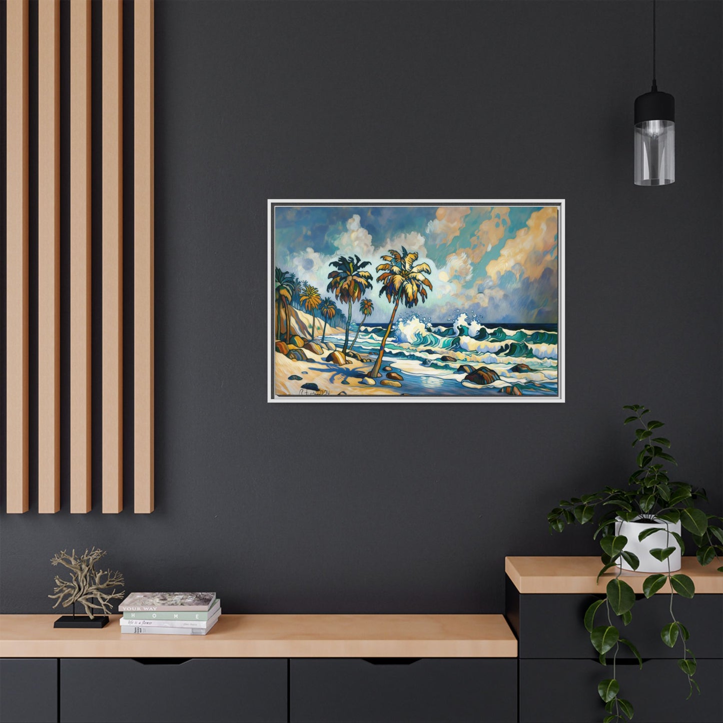 GooRooV Home in Laguna Beach California: Matte Canvas, Framed (Multi-color)