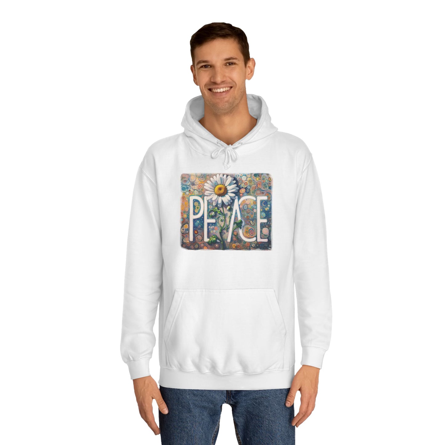 Peace: Unisex College Hoodie