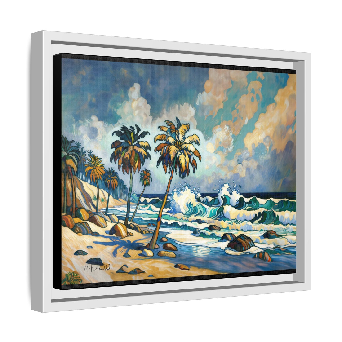 GooRooV Home in Laguna Beach California: Matte Canvas, Framed (Multi-color)