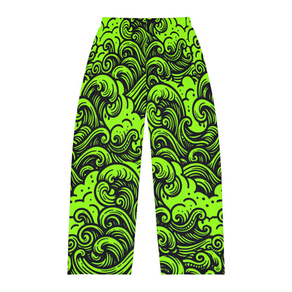Pajama Pants - Glow Waves Design