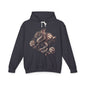 Dragon Floral Unisex Lightweight Hooded Sweatshirt, Gift for Fantasy Lovers, Cozy Sweatshirt, Unisex Hoodie for All Seasons, Dragon Art
