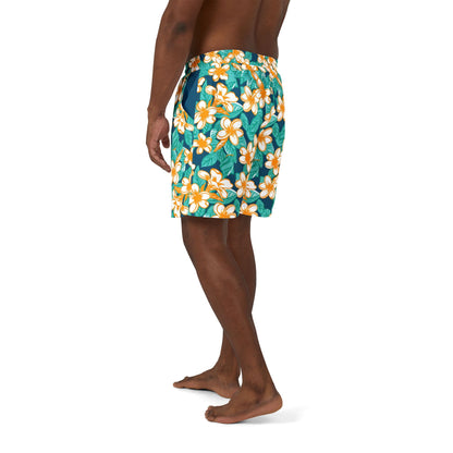 Aloha Friends Swim Shorts, Hawaiian Beachwear, Men's Boardshorts, Gender Neutral Swim Trunks, Tropical Vacation Apparel, Surfer Swim Bottoms