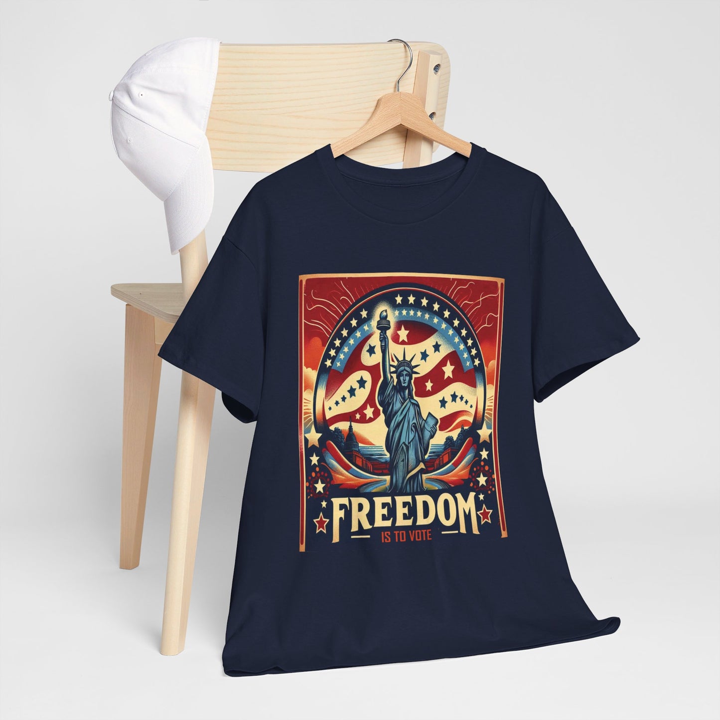 Freedom Is To Vote: Unisex Heavy Cotton Tee