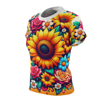 Women's Tee - GooRooV Blast of Flowers, love it with a jacket