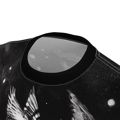 Finch Birds and the Sunflower Unisex Tee, T-Shirt, Nature Lover Gift, Floral Graphic Tee, Bird Watching Shirt, Sunflower Lover Apparel