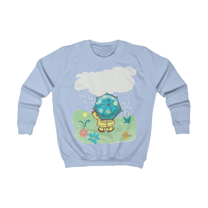 Rainy Day Madison Bear by GooRooV MFG, Kids Sweatshirt - Spring Outfits, Unique Gift for Kids, Cozy Style