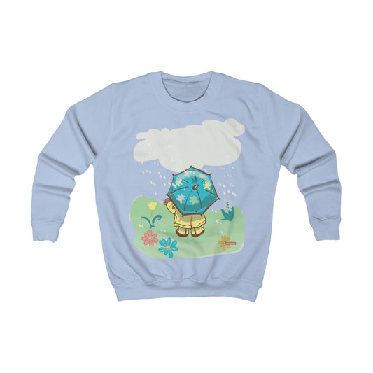 Rainy Day Madison Bear by GooRooV MFG, Kids Sweatshirt - Spring Outfits, Unique Gift for Kids, Cozy Style