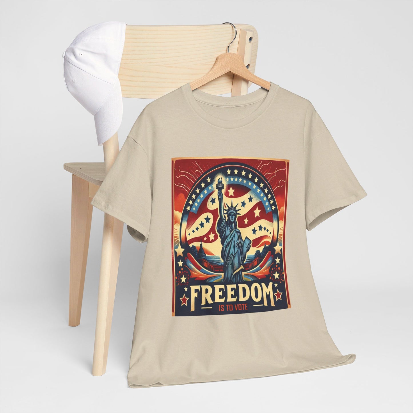 Freedom Is To Vote: Unisex Heavy Cotton Tee