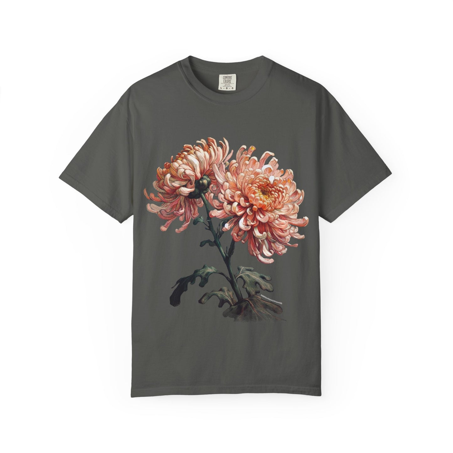 Chrysanthemum - Rose Dragon Floral Graphic Tee, Vintage Inspired T-Shirt, Nature Lover's Top, Gift for Gardeners, Petal Print Shirt, Unisex