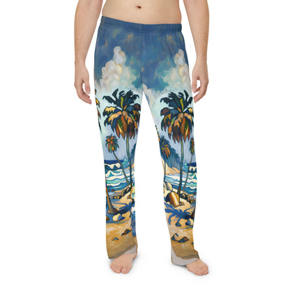 Men's Pajama Pants - Laguna Beach Walk Design